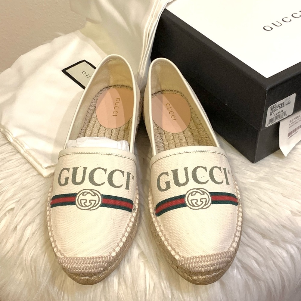 Gucci slip on espadrilles